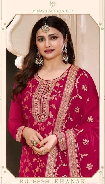 VINAY FASHION KULEESH KHANAK SILK JACQUARD SUITS