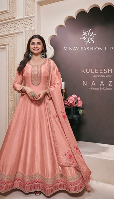 VINAY KULEESH NAAZ MOONGA SILK EMBROIDERY SUITS