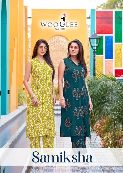 WOOGLEE SAMIKSHA RAYON PRINTED KURTI CATALOGUE