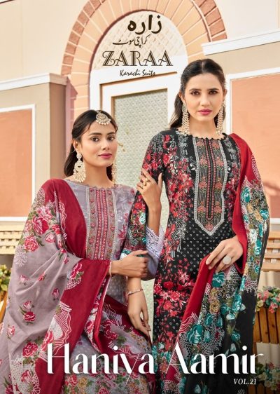 ZAARA HANIYA AAMIR VOL 21 PAKISTANI LAWN SUITS