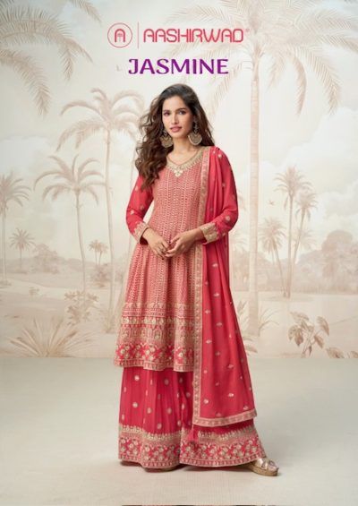 AASHIRWAD CREATION JASMINE GEORGETTE SUIT CATALOG