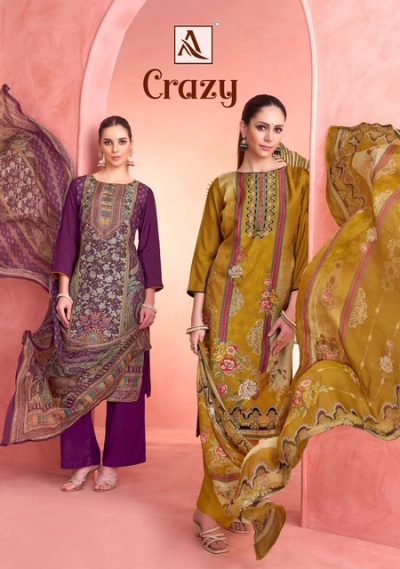 ALOK SUIT CRAZY VISCOSE PRINTED SUITS SUPPLIER