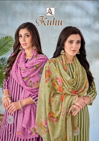 ALOK SUIT KUHU PURE ZAM PRINTED SUITS SUPPLIER