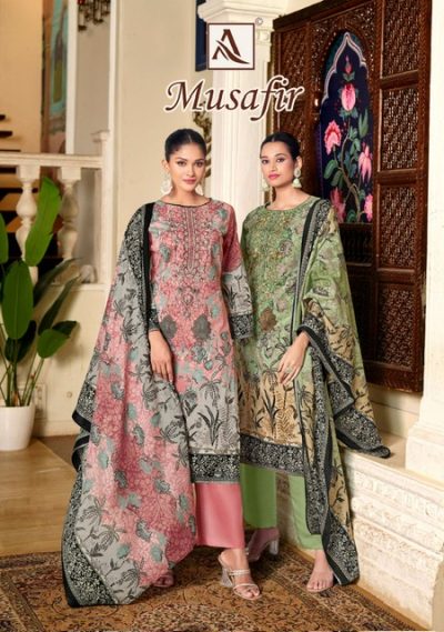 ALOK SUIT MUSAFIR COTTON EMBROIDERY SUITS SUPPLIER