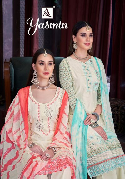 ALOK SUIT YASMIN COTTON EMBROIDERY SUITS SUPPLIER