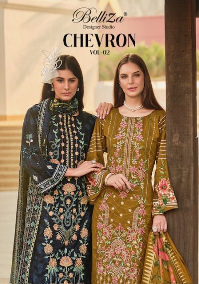 BELLIZA CHEVRON VOL 2 COTTON PRINTED SUITS SUPPLIER