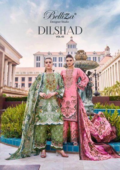 BELLIZA DILSHAD VOL 3 PURE VISCOSE RAYON SUITS