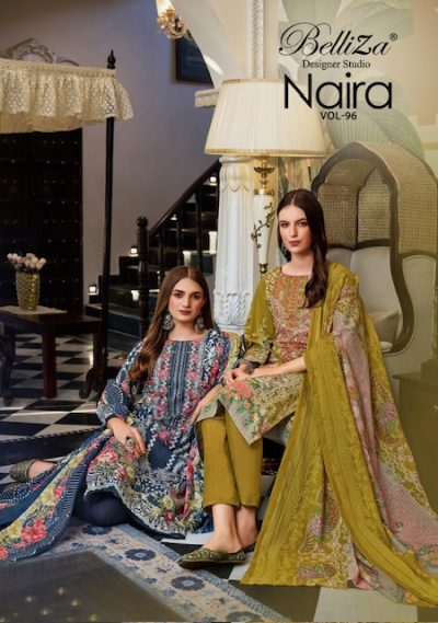 BELLIZA NAIRA VOL 96 PURE COTTON PRINTED SUITS