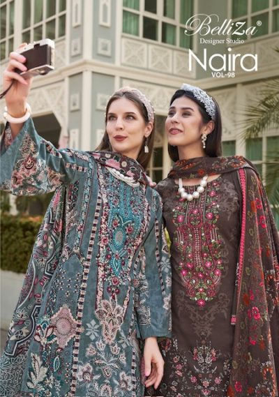 BELLIZA NAIRA VOL 98 PURE COTTON PRINTED SUITS