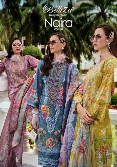 BELLIZA NAIRA VOL 99 PURE COTTON PRINTED SUITS