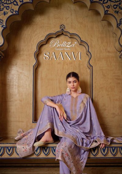 BELLIZA SAANVI PURE VISCOSE EMBROIDERY SUITS