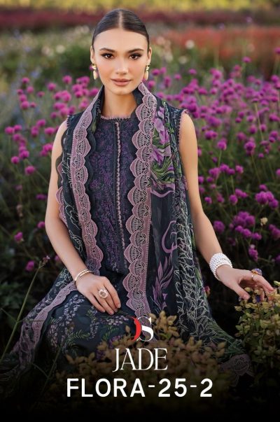 DEEPSY SUTS JADE FLORA 25-2 PAKISTANI SUITS CATALOG