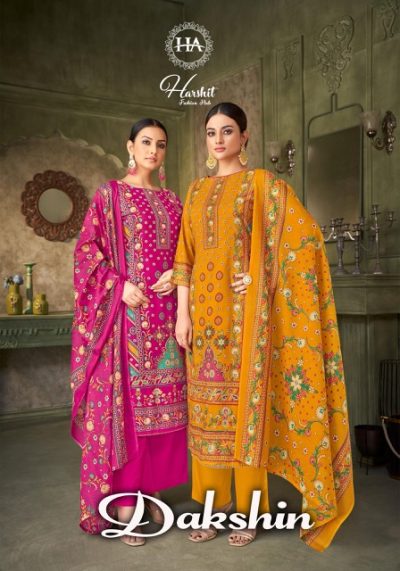 HARSHIT DAKSHIN PURE VISCOSE PRINTED SUITS SUPPLIER