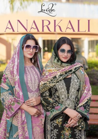 LEVISHA ANARKALI COTTON PAKISTANI SUITS SUPPLIER