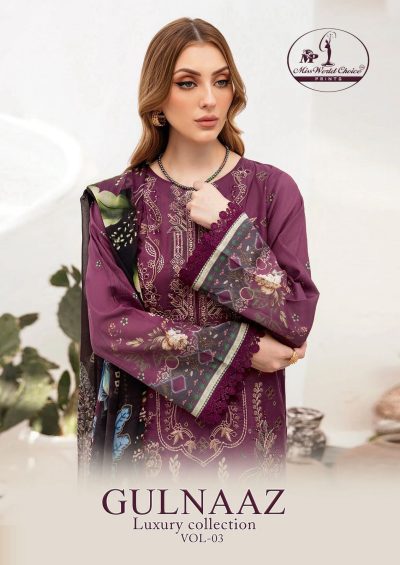 MISS WORLD CHOICE GULNAAZ VOL 3 LUXURY LAWN SUITS