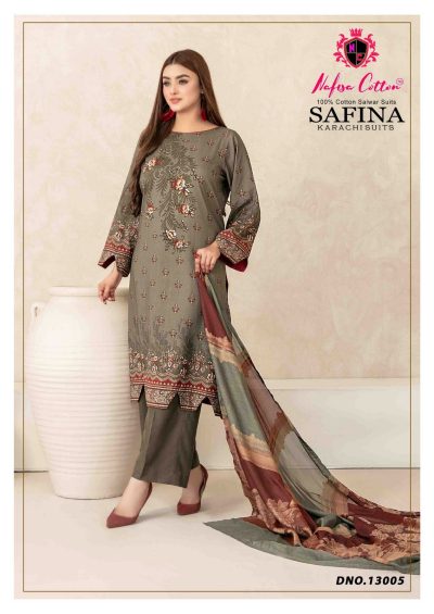 NAFISA COTTON SAFINA VOL 13 KARACHI SUITS SUPPLIER