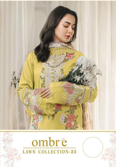 OMBRE LAWN COLLECTION VOL 25 PAKISTANI SUITS