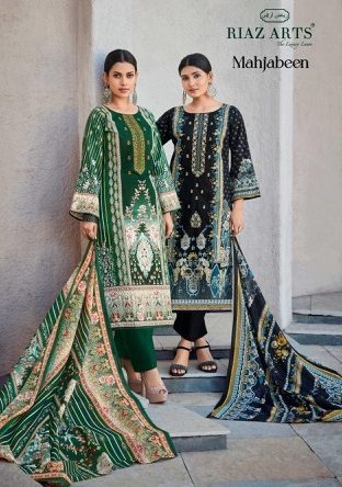 RIAZ ARTS MAHJABEEN PURE LAWN PRINTED SUITS