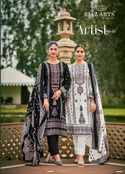 RIAZ ARTS THE ARTIST VOL 5 PURE LAWN SUITS SUPPLIER