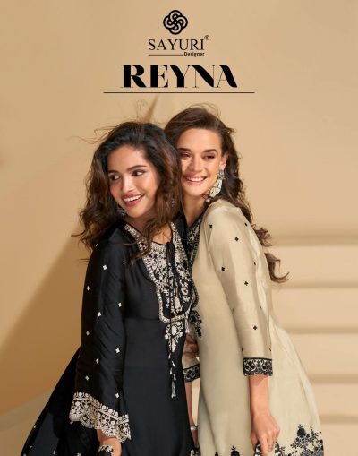 SAYURI DESIGNER REYNA REAL CHINON SILK FANCY SUITS