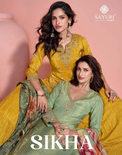 SAYURI DESIGNER SIKHA VISCOSE ORGANZA SILK SUITS