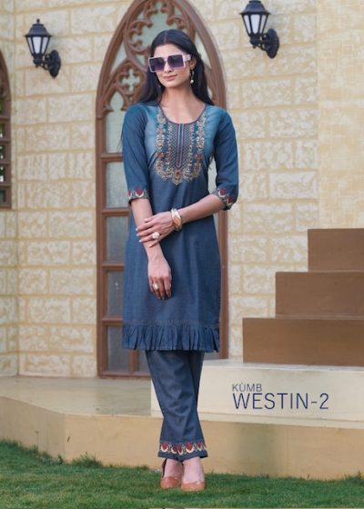 SERIEMA KUMB WESTIN VOL 2 COTTON DENIM KURTI