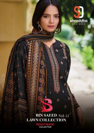 SHRADDHA DESIGNER BIN SAEED VOL 12 LAWN SUITS