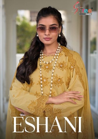 SHREE FAB ESHANI PURE LAWN PAKISTANI SUITS SUPPLIER