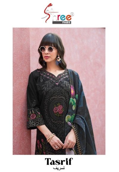 SHREE FABS TASRIF COTTON EMBROIDERY SUITS SUPPLIER