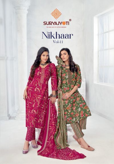 SURYAJYOTI NIKHAAR VOL 11 READYMADE KURTIS