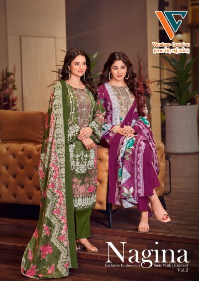 VANDANA CREATION NAGINA VOL 2 COTTON KARACHI SUITS