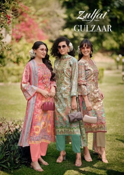 ZULFAT GULZAAR PURE COTTON PRINTED SUITS SUPPLIER