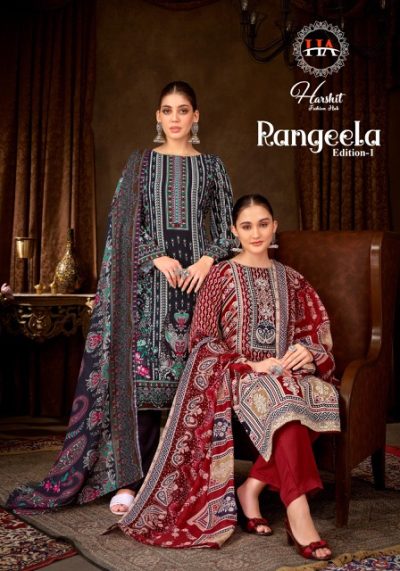 HARSHIT FASHION RANGEELA EDITION 1 VISCOSE SUITS