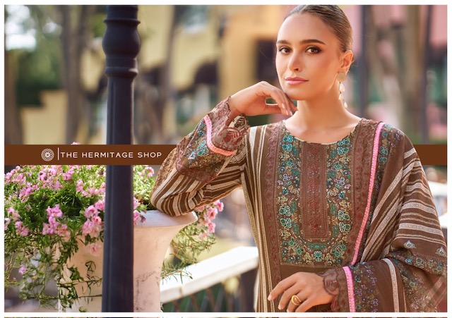 THE HERMITAGE SHOP BAGH HIT LIST PRINTED SUITS