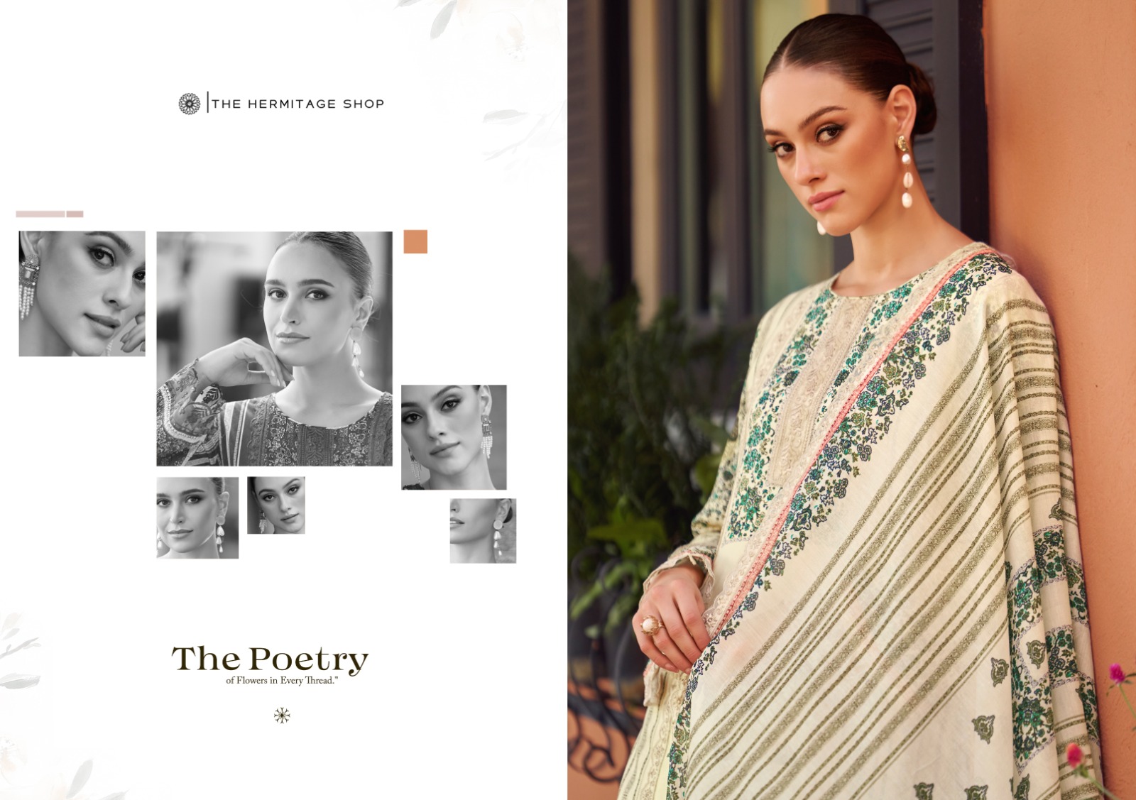 THE HERMITAGE SHOP BAGH HIT LIST PRINTED SUITS