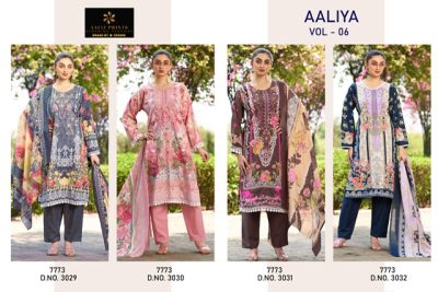 AALIZ PRINTS AALIYA VOL 6 COTTON PRINTED SUITS