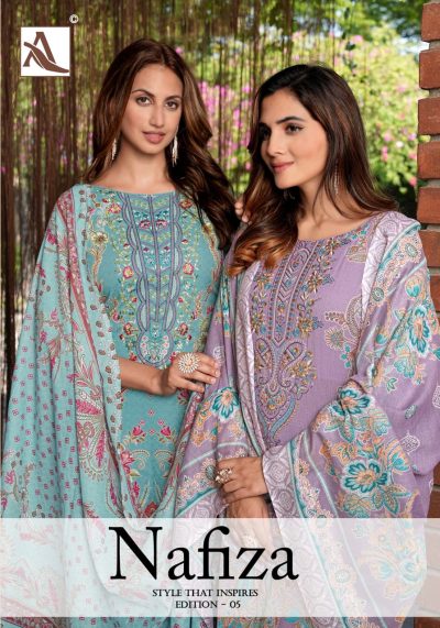 ALOK SUIT NAFIZA EDITION 5 PURE COTTON SALWAR SUITS