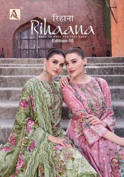 ALOK SUIT RIHAANA EDITION 10 COTTON PRINTED SUITS