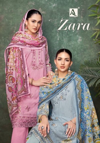 ALOK SUIT ZARA VISCOSE EMBROIDERY SUITS SUPPLIER