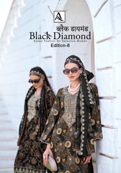 ALOK SUITS BLACK DIAMOND EDITION 8 LATEST CATALOG