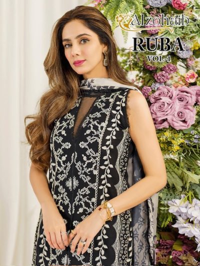 ALZOHAIB RUBA VOL 1 PAKISTANI SUITS WHOLESALER