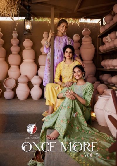 ANJU FABRICS ONCE MORE VOL 5 VISCOSE KURTI SUPPLIER