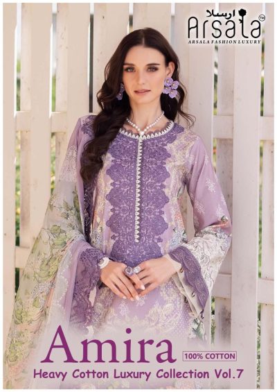 ARSALA AMIRA VOL 7 LAWN KARACHI SUITS CATALOG