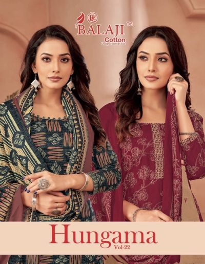 BALAJI HUNGAMA VOL 22 COTTON PRINTED SUITS