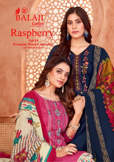 BALAJI RASPBERRY VOL 19 COTTON PRINTED SUITS