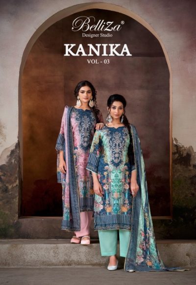 BELLIZA DESIGNER KANIKA VOL 3 PURE VISCOSE MUSLIN SUITS