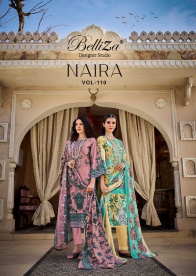 BELLIZA DESIGNER NAIRA VOL 110 PURE COTTON SUITS