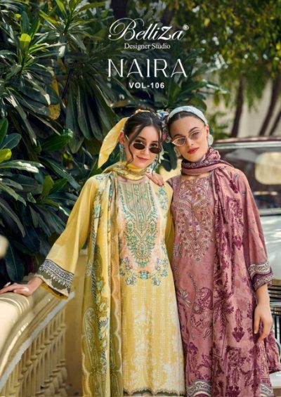 BELLIZA NAIRA VOL 106 COTTON PRINTED SUITS SUPPLIER