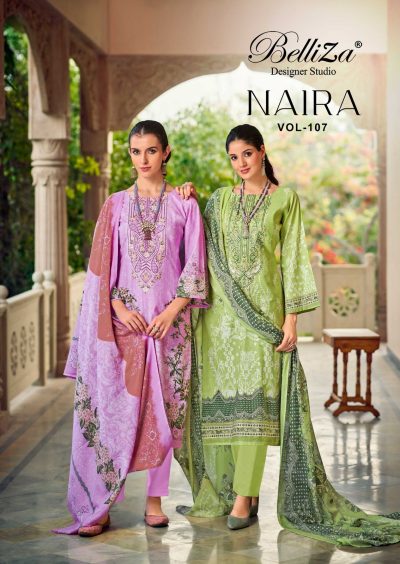 BELLIZA NAIRA VOL 107 COTTON PRINTED SUITS SUPPLIER