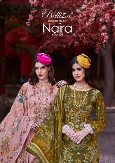 BELLIZA NAIRA VOL 109 COTTON PRINTED SUITS SUPPLIER